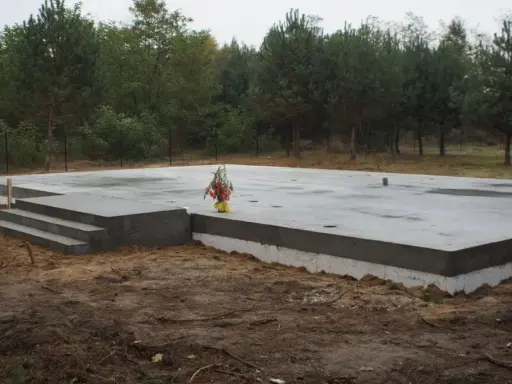 Solidne fundamenty pod dom 70m2, płyta betonowa z schodami, gotowa na budowę.