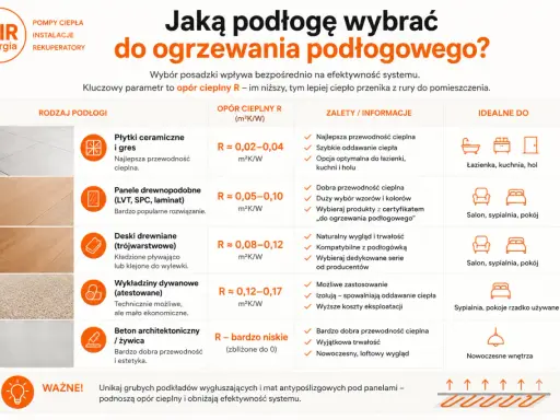 Grube podkłady pod panele podnoszą opór cieplny, obniżając efektywność ogrzewania podłogowego. Unikaj ich, by nie zwiększać kosztów.