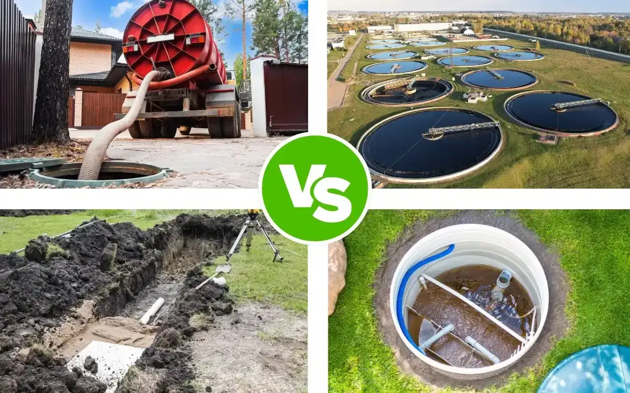 Szambo vs. oczyszczalnia biologiczna czy ekologiczna? Porównanie systemów odprowadzania ścieków: od wywozu szamba po instalację przydomowej oczyszczalni.
