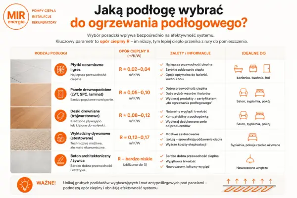 Grube podkłady pod panele podnoszą opór cieplny, obniżając efektywność ogrzewania podłogowego. Unikaj ich, by nie zwiększać kosztów.